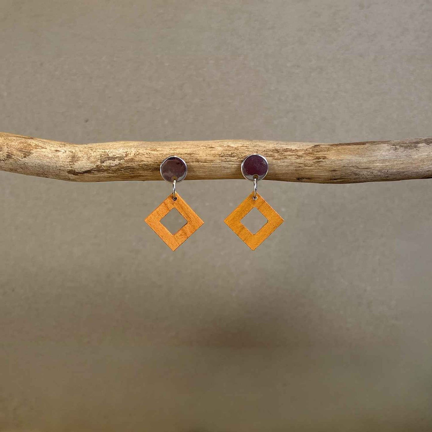 Clous carrés en bois - Argentés