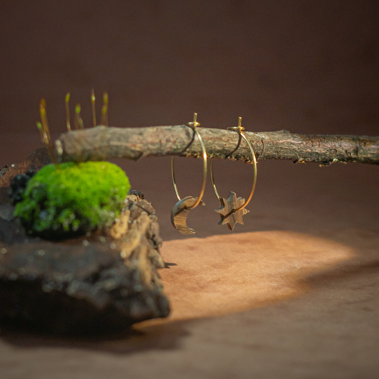 Créoles lune soleil