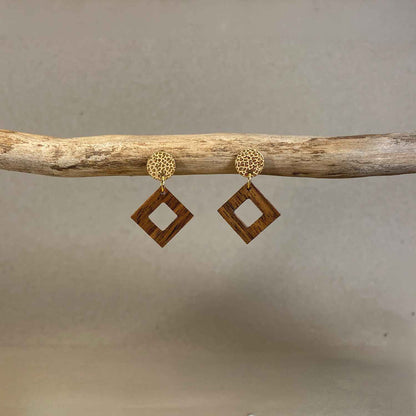 Clous carrés en bois - Dorés