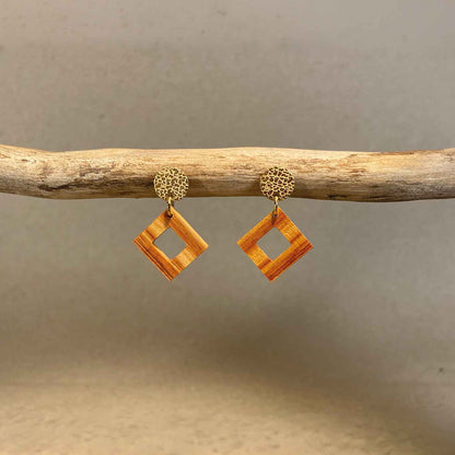 Clous carrés en bois - Dorés