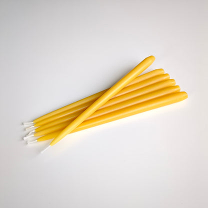 Lot de 3 bougeoirs et leurs bougies en cire d'abeille